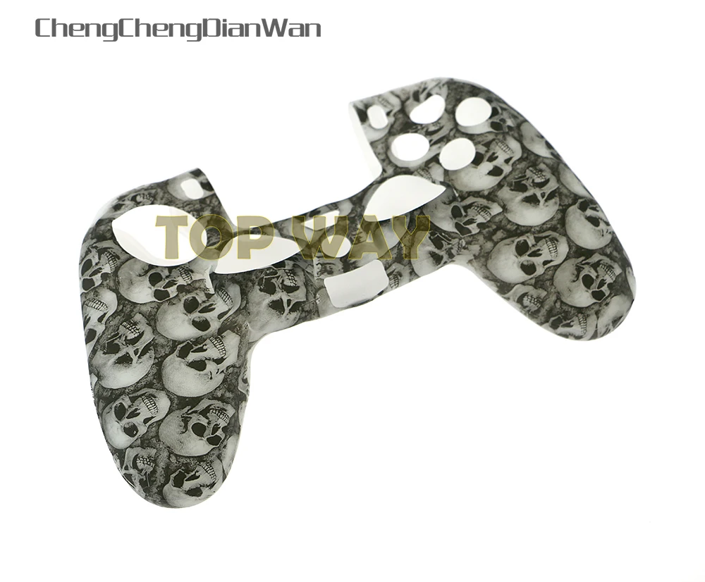 1 шт., силиконовый противоскользящий защитный чехол с черепом, мягкий чехол с черепом для PS4 PS4 Slim PS4 Pro