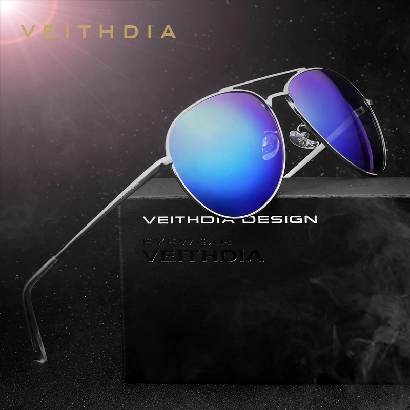 

VEITHDIA Sunglasses Unisex Fashion Men Women Outdoor Sun Glasses Polarized UV400 Coating Mirror Eyewear For Male/Female 2736