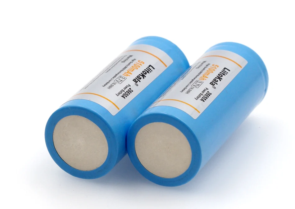 1 قطعة. LiitoKala بطارية ليثيوم 26650 ، 3.7 فولت 5000 mAh 26650 بطارية قابلة للشحن ، 26650-50A مناسبة لمصباح يدوي ، الأزرق.