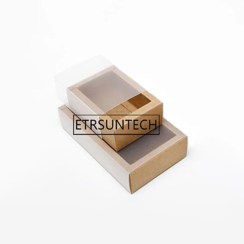 200pcs Kraft Paper Drawer Box Gift Box for Men Male Bow Tie Packaging Boxes Neckwear Jewelry Packing Box