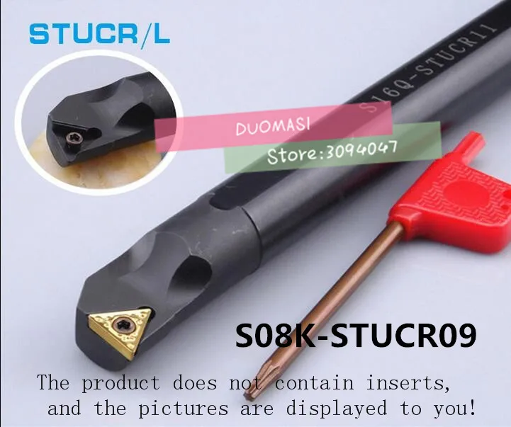 S08K-STUCR09 Lathe Tools 8mm ,Lathe Machine Turning Tools Set Internal Turning Tool CNC Indexable Turning Tools