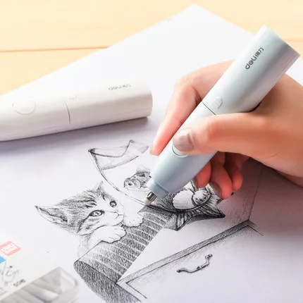 Art Drawing Sketch Electric Erasers For Kids Battery Powered Mini Erasers Mechanical Eraser For Pencil