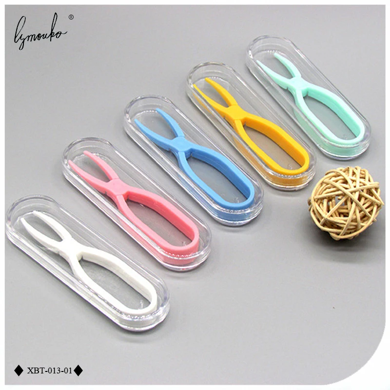 Multicolor Conjoined Clip Contact Lenses Soft Special Silica Gel Tweezers Lens Accessories Useful Clamps for Travel
