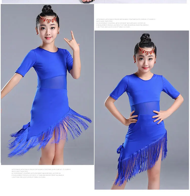 Moderne Mädchen Latin Dance Kleid Für Mädchen Cha Cha Kleid Gesellschaftstanz Kleid Mädchen Wettbewerb Dancewear Kinder Kid Dance Kostüme