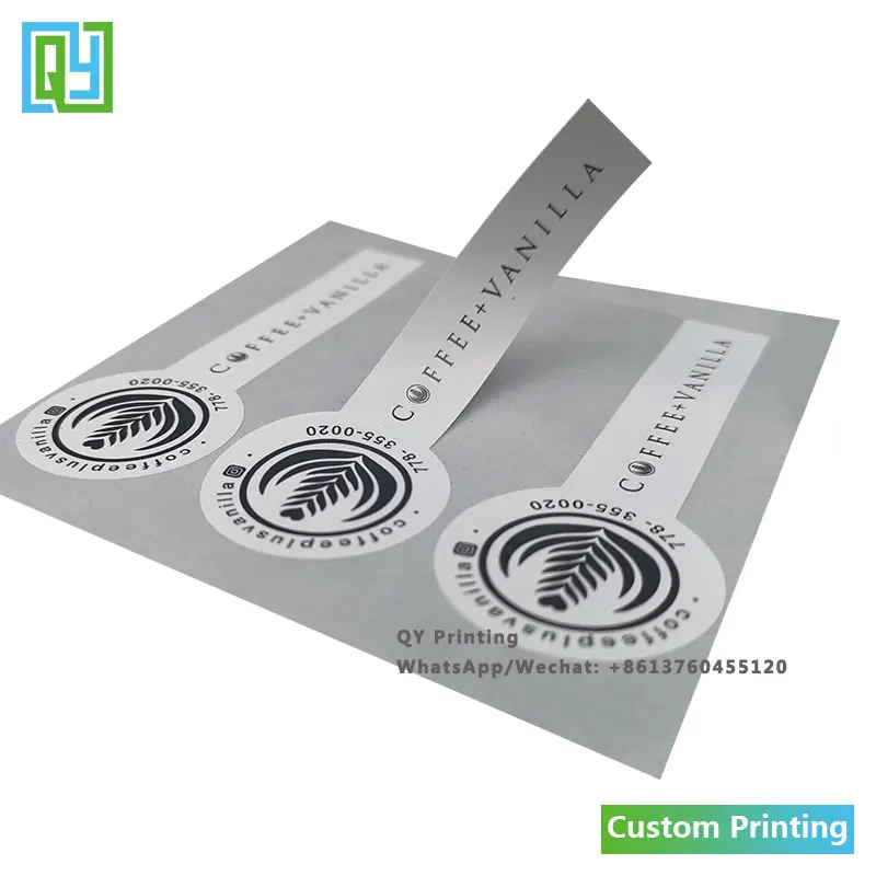 1000pcs 35x100mm Free Shipping Customized Printed Sticker Rectangle Shape High Quality Paper Label Seal Label