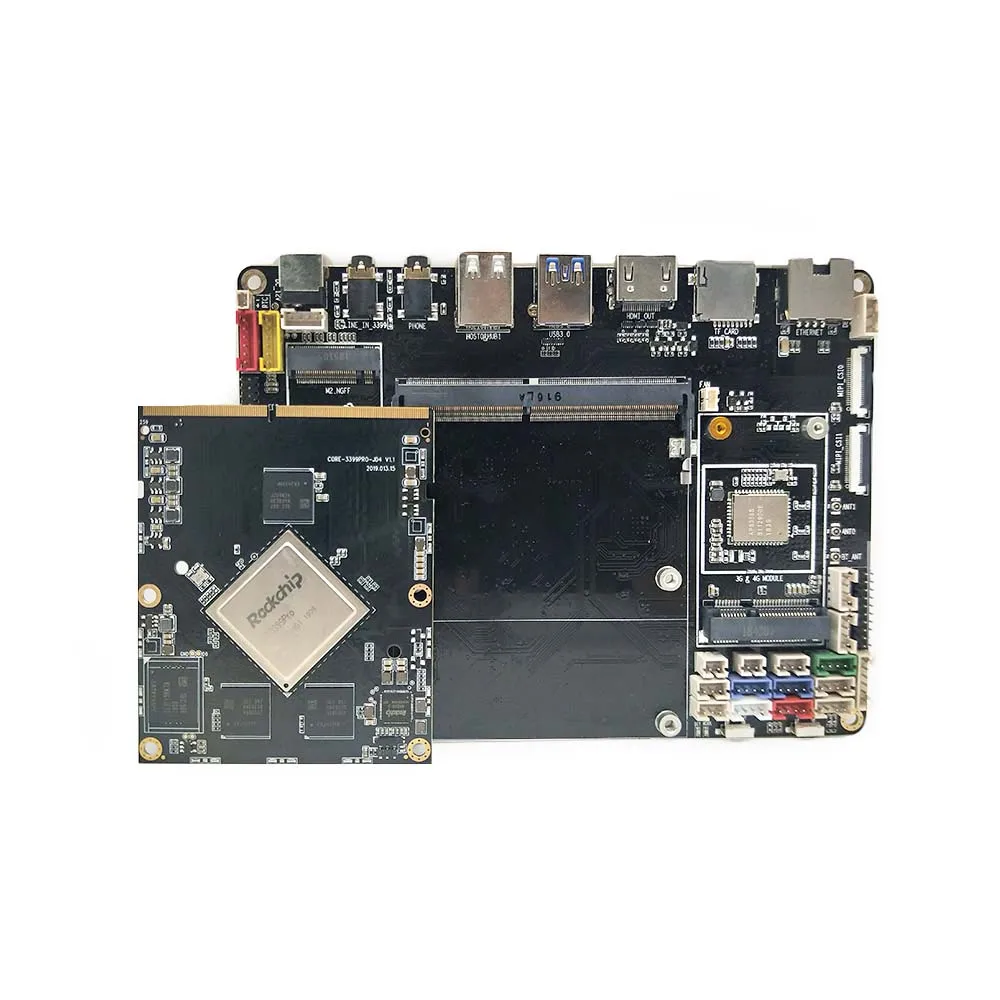 

Core-3399Pro-JD4 AI Core Board Integrated NPU with computing power up to 3.0 Tops,Support TensorFlow Lite/Android NN API