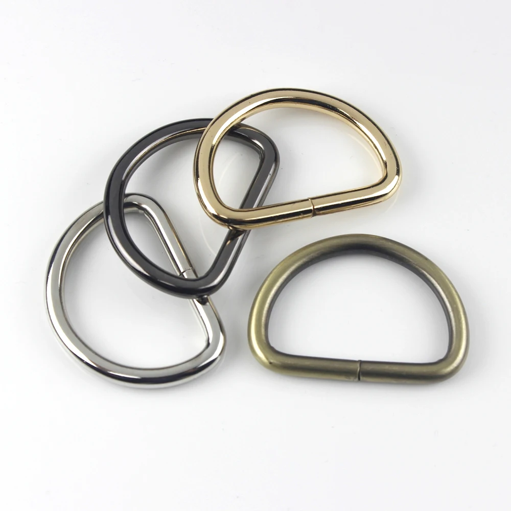 

50pcs 1 1/2" 38mm Metal D ring Buckle for Webbing Backpack Leather Craft Bag Strap Purse Pet Collar Parts Accessorie