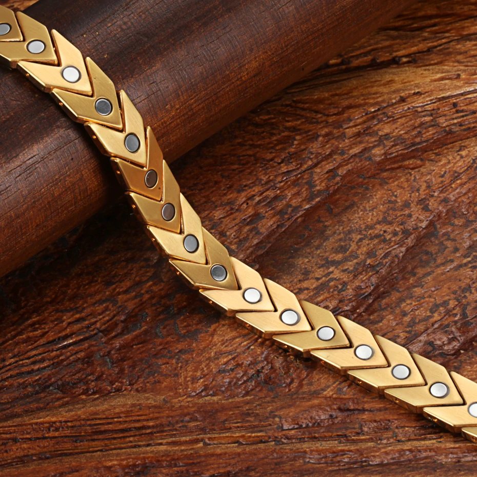 WelMag Stainless Steel Magnetic Bracelet For Men&Wome Bio Energy Bracelet Homme Hot Sale Fashion Jewelry Wristband Bangle Viking