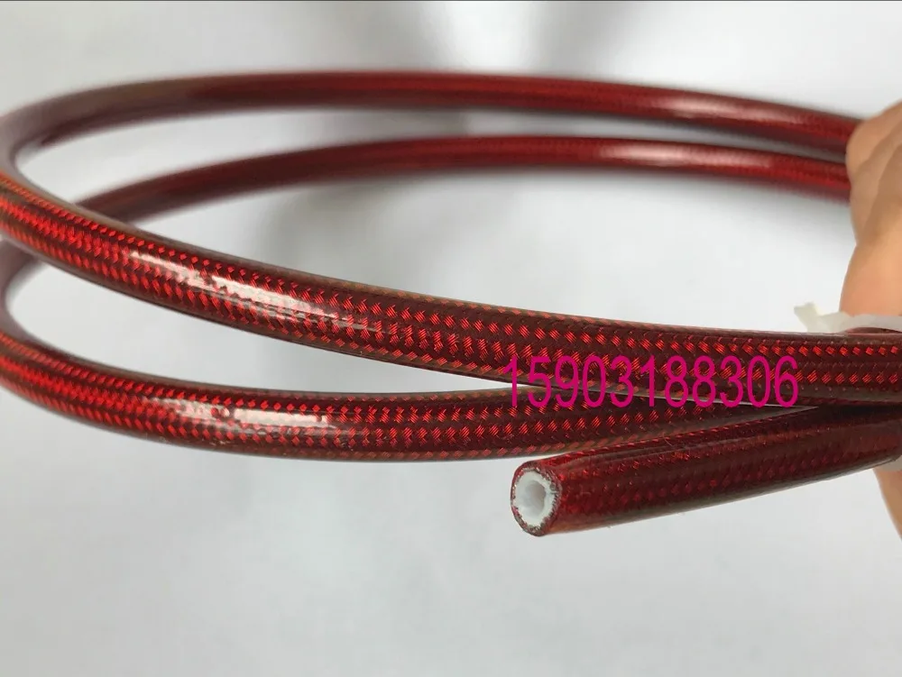 5M-ALL-ONE-LENGTH-AN3-ID-1/8 PU coated PTFE lined braided brake oil fuel air pump hose