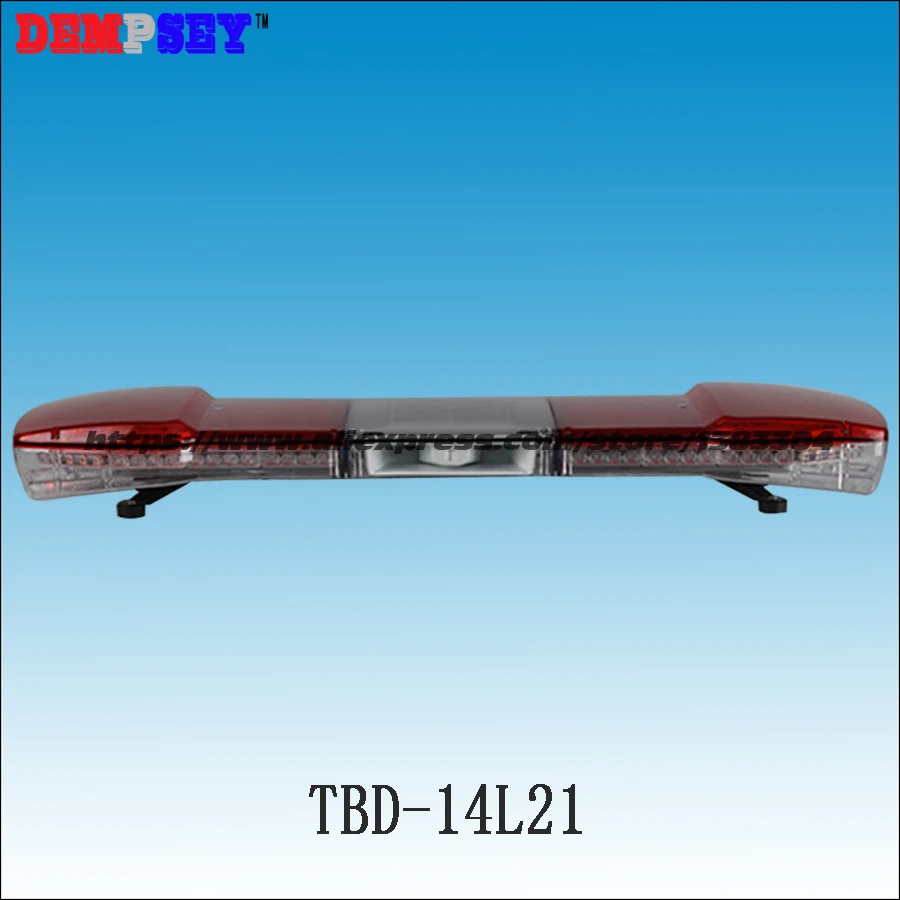 TBD-14L21 High quality DC12V/24V LED light bar with 100W speaker,fire/police light bar/emergency lightbar