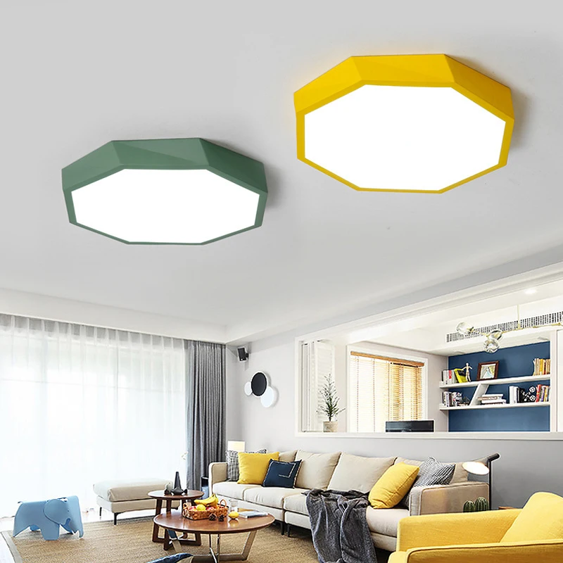 new creative led ceiling light remote control lamp Irregular circle style 5cm ultrathin light for bedroom hotel study etc. lamp