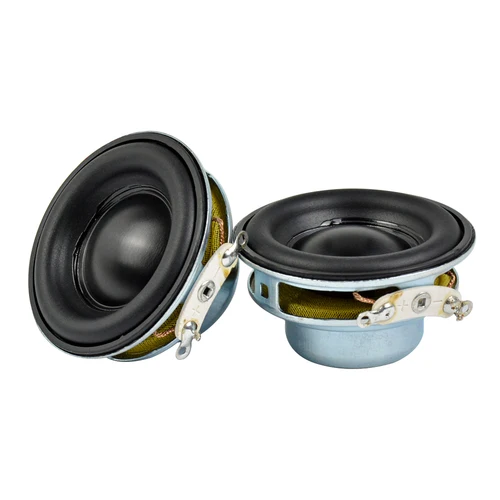 Imagen 2 del producto AIYIMA 2 uds 40MM Mini altavoces portátiles de Audio 16 núcleos 4 Ohm 5W altavoz de rango completo altavoz magnético NdFeB lateral de goma