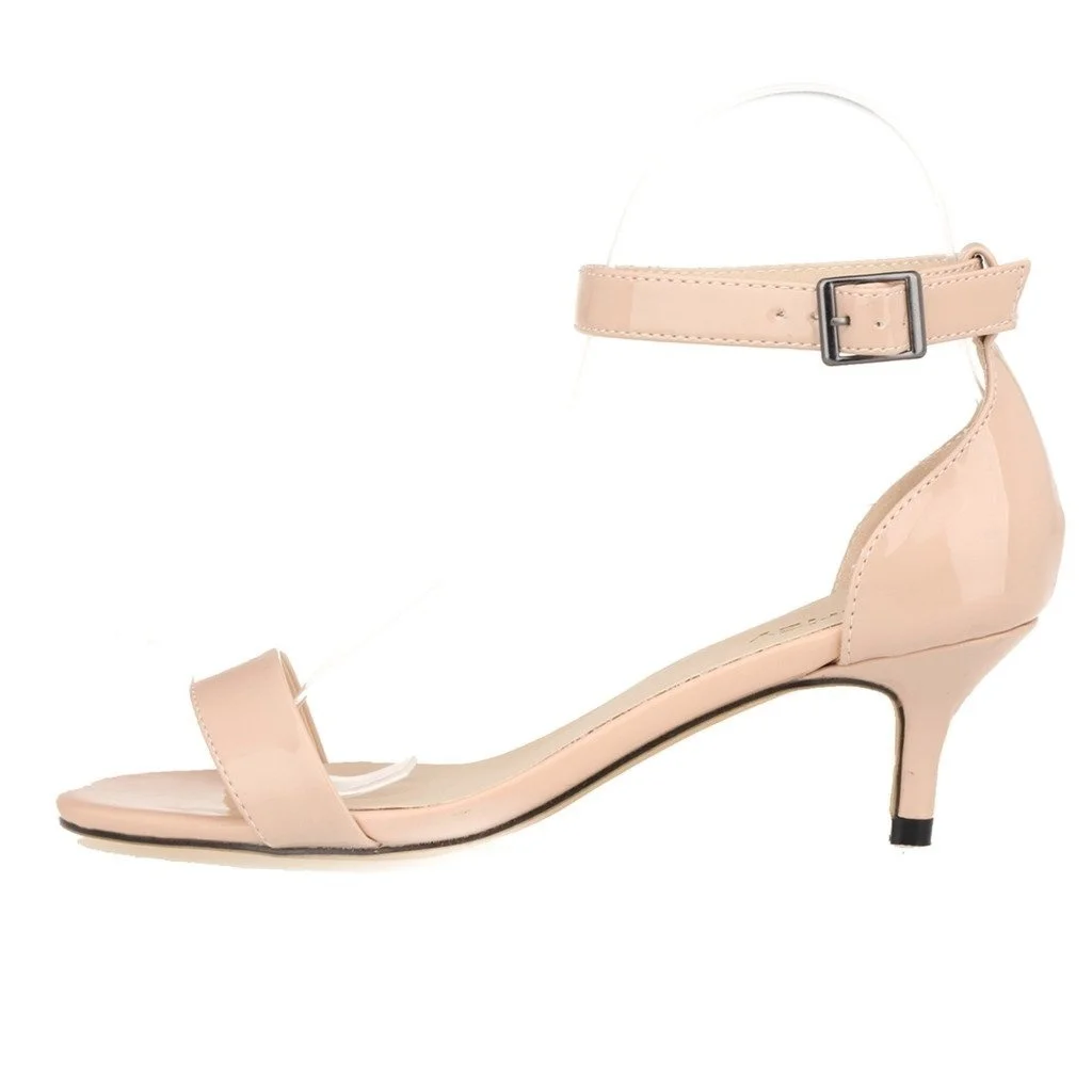 LOSLANDIFEN Fashion Multicolour Open Toe Ankle Strap Women Sandals Sexy High Heels Lady Shoes Buckle 5cm Low Heel Summer