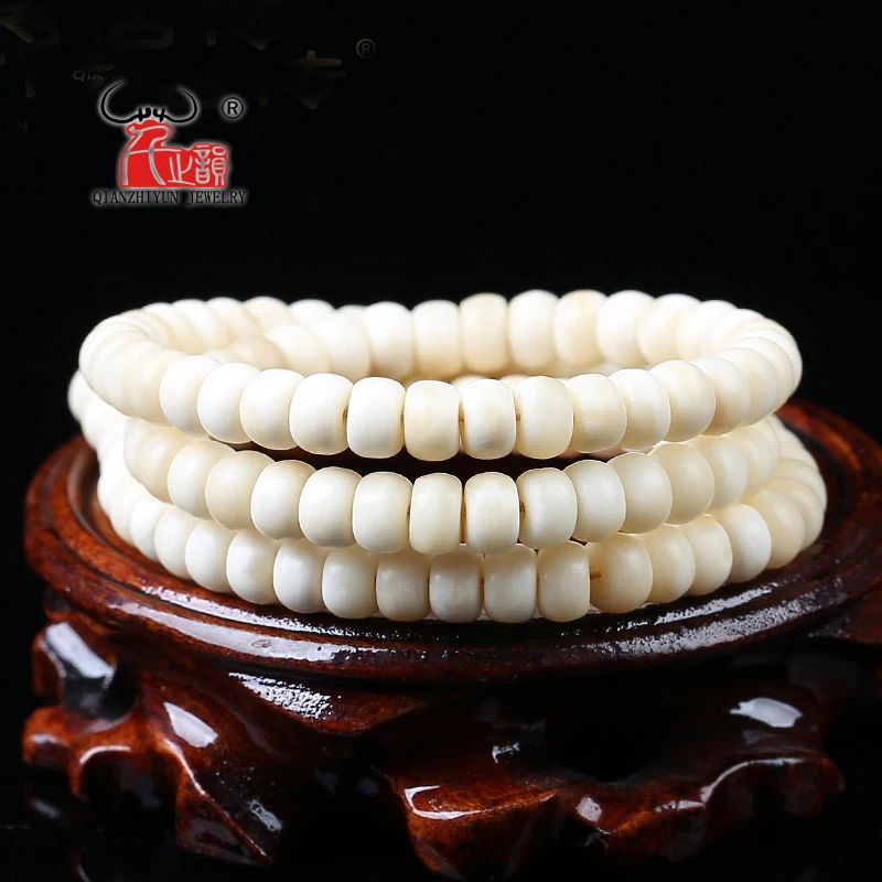 15PCS Natural yak bone beads Tibetan rosary beads DIY jewelry accessories.hole 1.5mm.