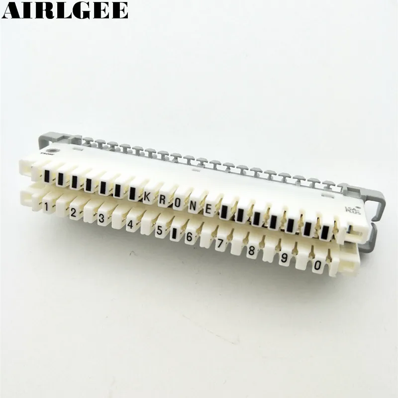 White 10 Positions Dual Row Telecom Phone Line Cable Terminal Blocks Free shipping