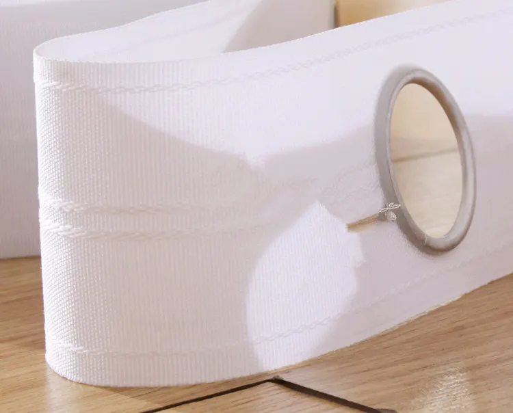 Curtain Accessories polyester 8cm padded curtain tape with holes and rings the cloth belt for curtains eyelets rings grommets image 2