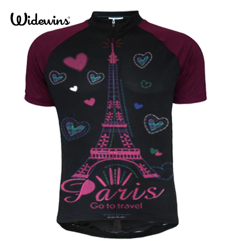 New paris go to travel Cycling Jersey Bike Bicicleta Jacket Bicycle travel Sports Short Tee Shirt Ropa Ciclismo Clothing 5070