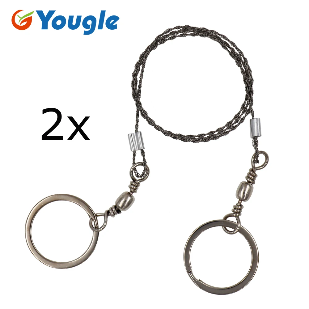 

2 Pieces/lot Emergency Survival Gear Stainless Steel Wire Saw Hand Chain Saw Safety Survival Fretsaw Chainsaw Emergency