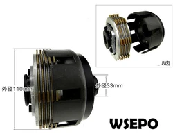 OEM Quality! 8 Teeth Clutch Assy with Cover for 170F(7HP)Gas Engine or 170F/173F 4~5HP Diesel Engine Powered Farm/Garden Tillers