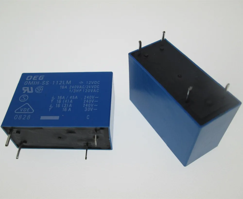 

HOT NEW relay OMIH-SS-112LM-12VDC OMIH-SS-112LM 12VDC OMIHSS112LM 16A 240VAC 4PIN