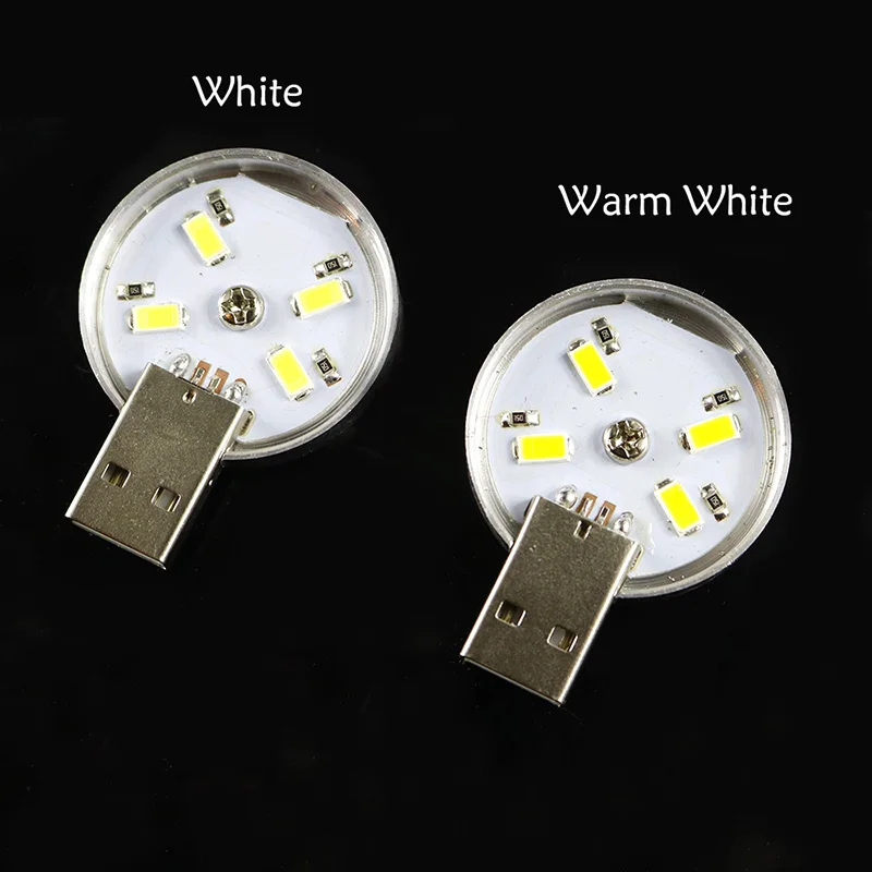 Mini Ultra-small Ultra-thin Mobile Power USB lamp Super Bright 4 LEDs Computer Keyboard Camping Lamp LED Night Light Lamp1PC/LOT