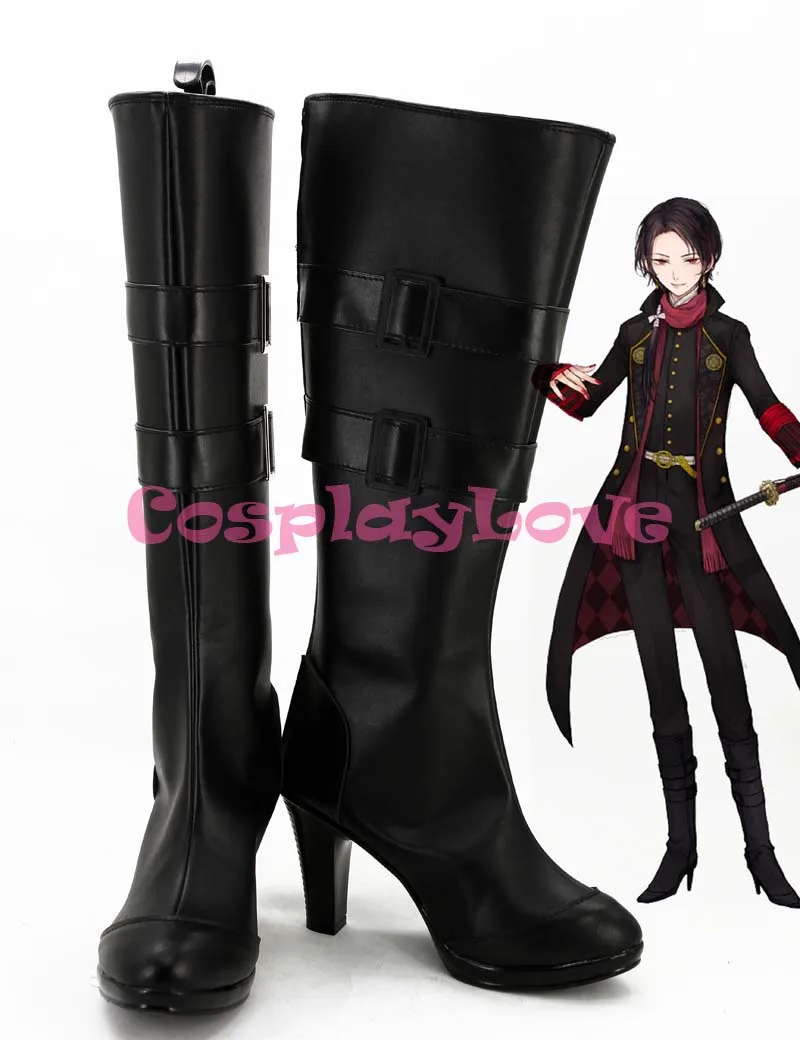 

Custom Made Japanese Game Touken Ranbu Online Kashuu Kiyomitsu California kiyomitsu Cosplay Boots Shoes For Halloween Christmas