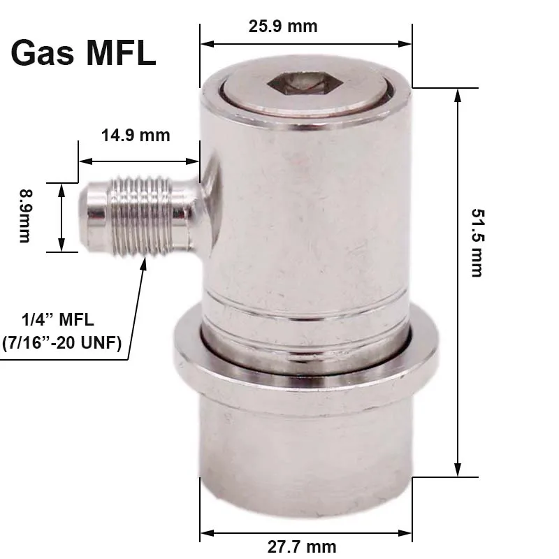 Heavy Duty Stainless Steel Ball Lock Corny Keg Disconnect Gas & Liquid (MFL/Barb) Cornelius Style Home Brew Beer Kegging