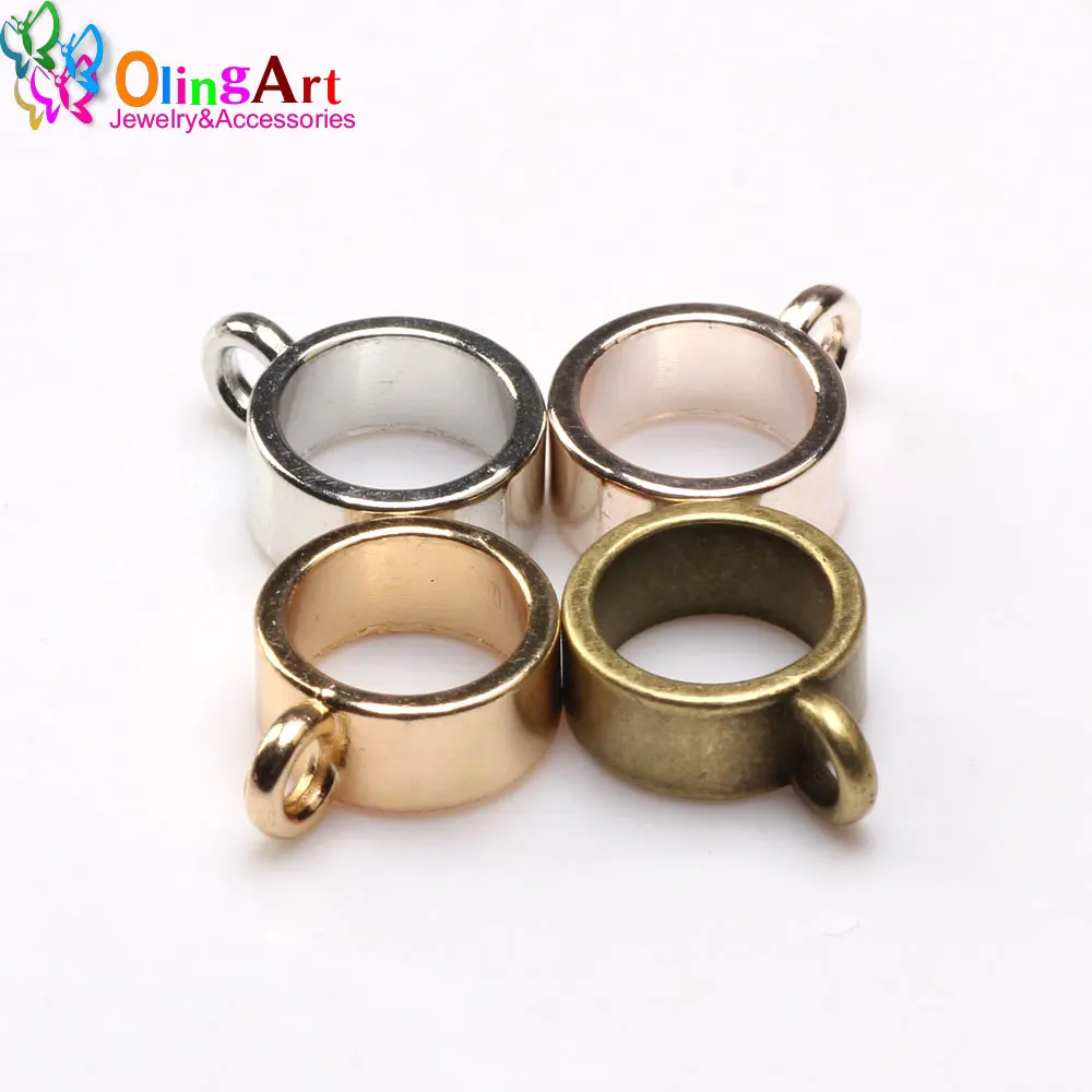 1-10MM KC Gold/Rose Gold/Bronze/Rhodium/Pendant Clip Clasp for Jewelry Making Connector DIY Leather Rope Cord Bracelet Finding