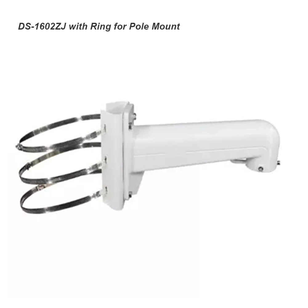 

CCTV Security DS-1602ZJ Aluminum Alloy Pole Mount Bracket for HIKVISION PTZ Camera With Ring For Pipe Lam Post Mount