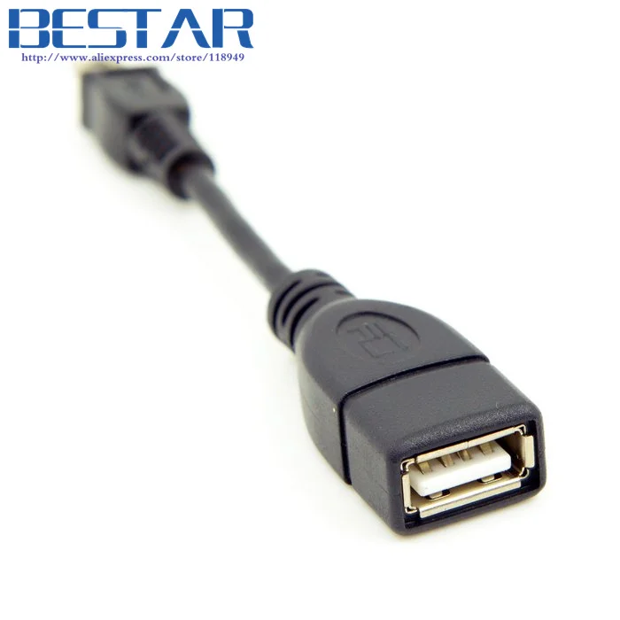 Cabo usb 10. 0 otg mini tipo macho para usb fêmea host para handycam & pda
