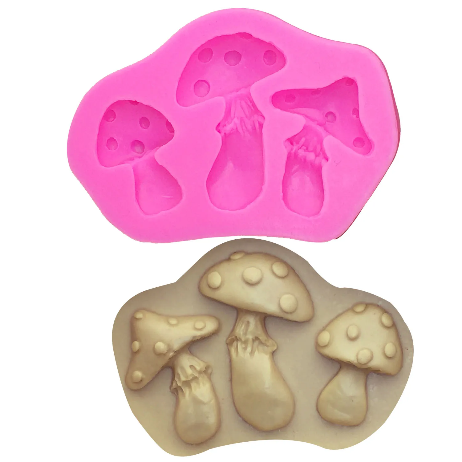 M0655 DIY Mushroom Shape Silicone Mold Chocolate Mold Fondant Cake Decorating Kitchen Baking Cake Tools Candy Soap Moulds