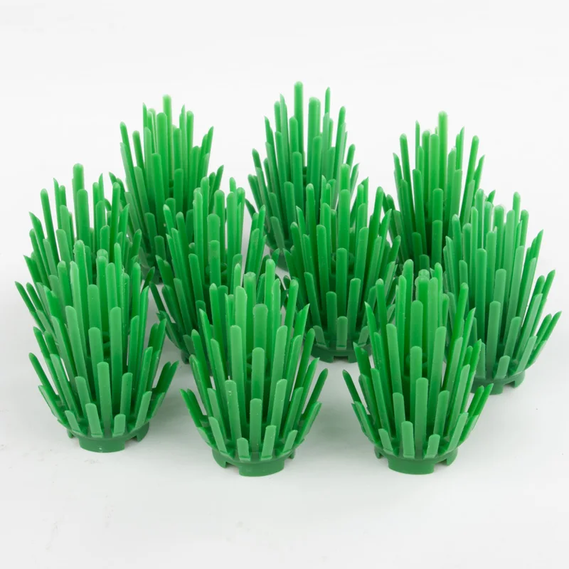 12PCS Garden Accessories Building Blocks Military MOC City Parts DIY Toys Green Bush Grass Tree Plants Bricks Compatible C043