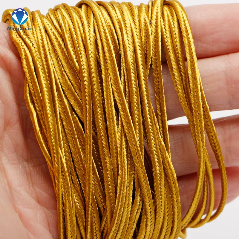 30meters 3mm Chinese Soutach Cord Multi Colors Nylon Rope Snake Belly Cords for DIY Sewing Jewelry Making Findings Wholesale