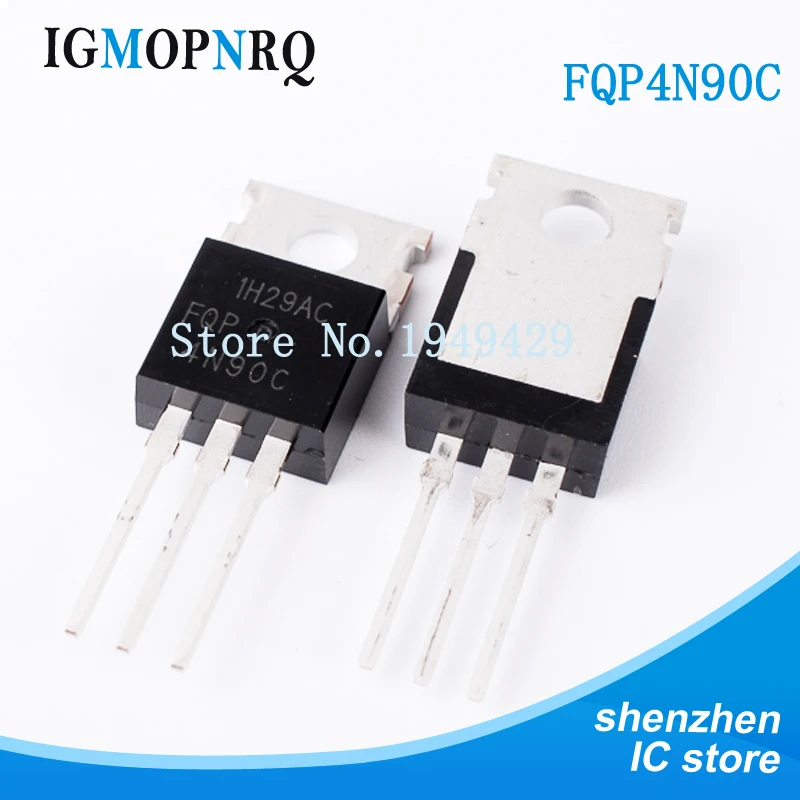 10PCS FQP4N90C 4N90C FQP4N90 4N90 TO-220 MOSFET 900V N-Ch Q-FET advance C-Series new