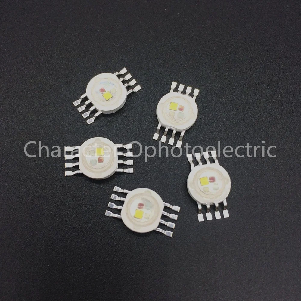 50PCS RGBW (RGB+WW) 4*3W 12W LED Lamp Emitter Diodes For Stage Lighting High Power LED 45mil Epistar LED Chip