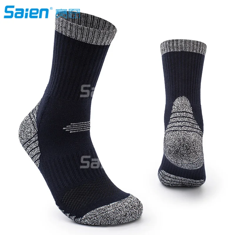 

Men's Wicking Cushion Crew Outdoor Athletic Performance Hiking Running Socks