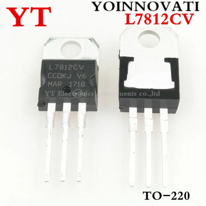 200pcs/lot L7812CV TO-220 L7812 LM7812 7812 Positive-Voltage Regulators Best quality.