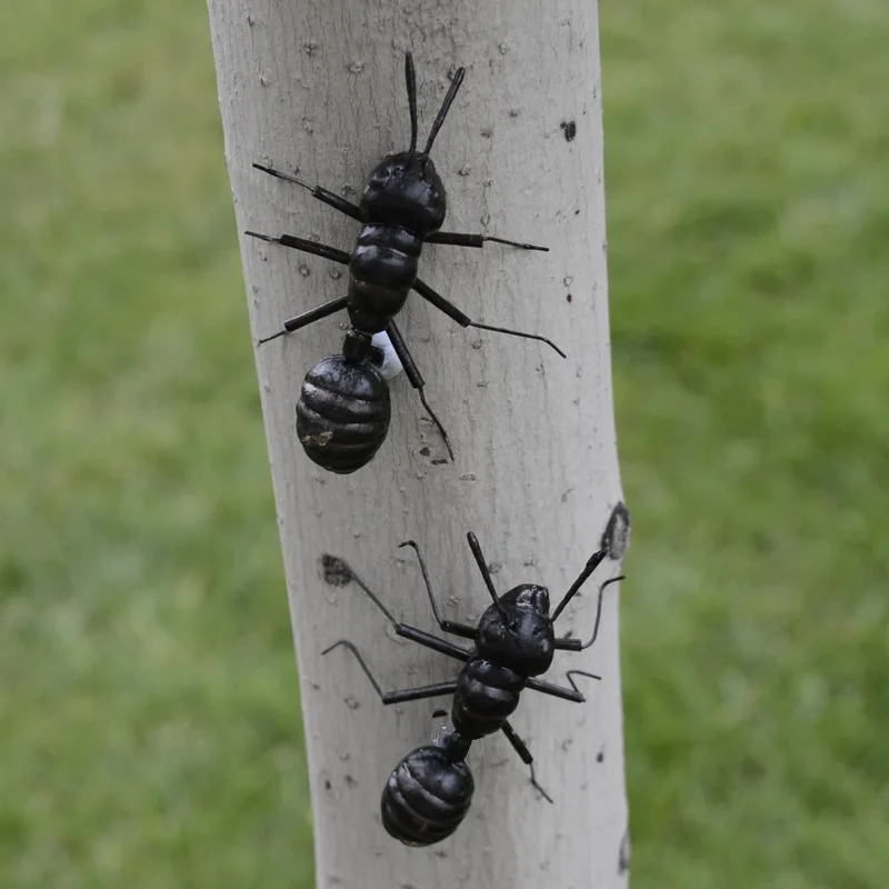 Jouets de simulation de fourmis, modèle réaliste spécial, jouet d'insecte, aides pédagogiques de pépinière, décoration de jardin, aimant de réfrigérateur, 2 pièces