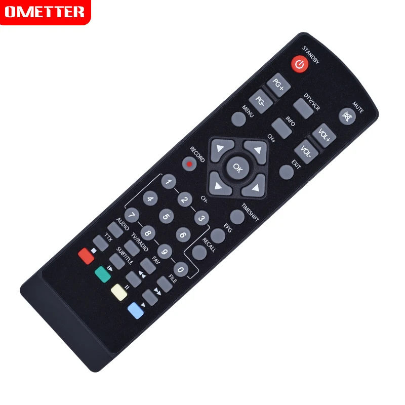 Remote control Replacement of the DVB-T2 for STRONG PRIMA V VI VII 8 decoder SRT8110 SRT8112 SRT8114 SRT8115 SRT8108 black