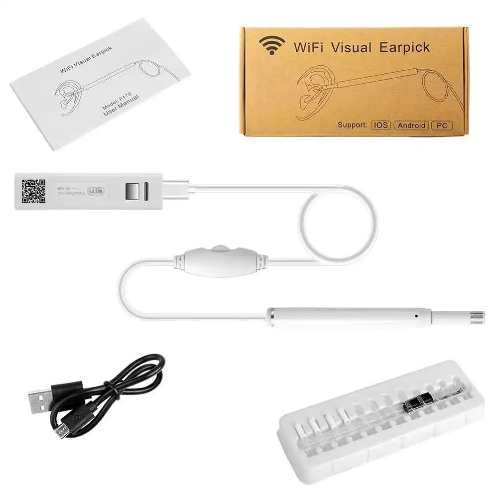 5.5mm  WIFI Visiual Ear Pick USB Endoscope Camera Ear Spoon