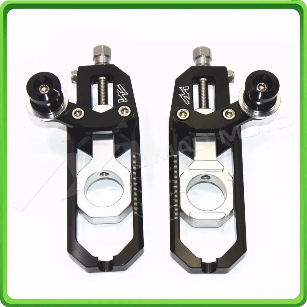 

Aluminum motorcycle Chain Tensioner Adjuster with spool fit for YAMAHA R1 YZF R1 2015 2016 2017 YZF-R1 15 16 17 Black & Silver