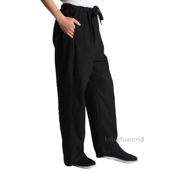 Pantalones de algodón Kung fu Tai chi pantalones de artes marciales Wushu Wing Chun