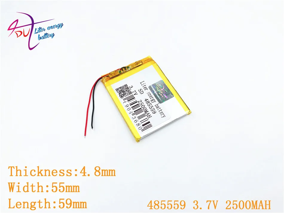 リットルエネルギーバッテリー 485559 3.7 V 2500 1000mah の 505560 リチウムポリマー電池保護基板との MP3 MP4 GPS デジタル製品