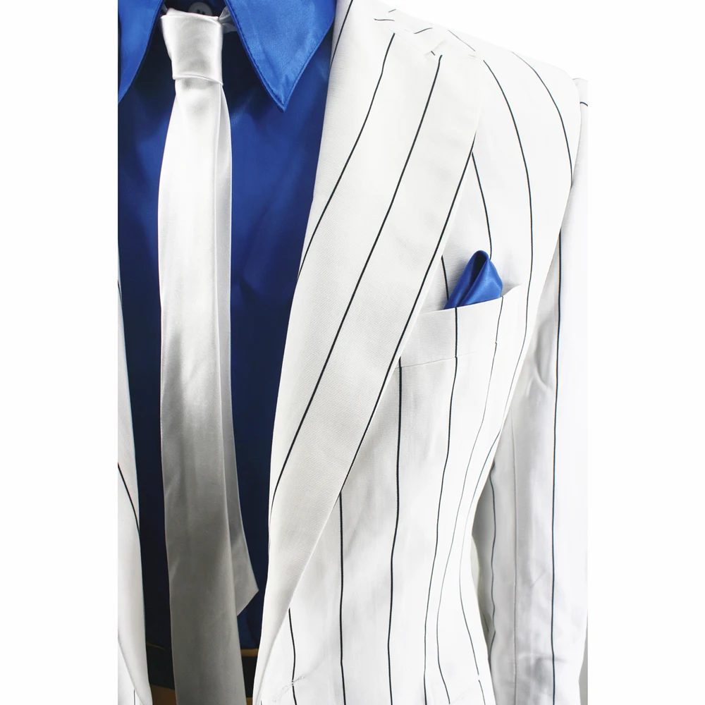 Retro Michael Smooth Criminal Vocal Concert History Stripe Outfit Suits for impersonator