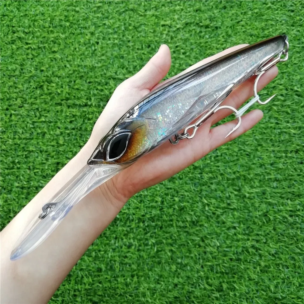 NOEBY 1PC 18cm 90g galleggiante 5-6.5m minnow esca dura esca da pesca pesca a traina d\'altura esca da pesca big crankbait wobbler