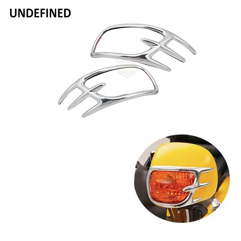 

Left&Right Motorcycle Fairing Mirror Back Accent Grilles for Honda Goldwing GL1800 GL 1800 2001-2011 Chrome