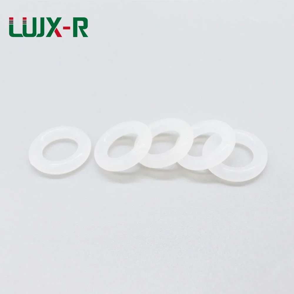 LUJX-R 5mm Thickness O Ringen Washer Food Grade White O-Ring Seal OD28/34/28/42/45/48/52mm Silicone Gasket O Type Rings Sealing