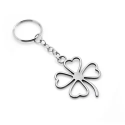 Original Lucky Four Leaves Clover Key Chains New Fashion Bag Buckle Pendant For Car Keyrings KeyChains Women Jewelry Men Gift