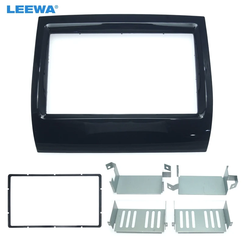 

LEEWA Car refitting DVD frame DVD panel Dash Kit Fascia Radio Frame Audio frame for FIAT Ducato 2011 2DIN #2437