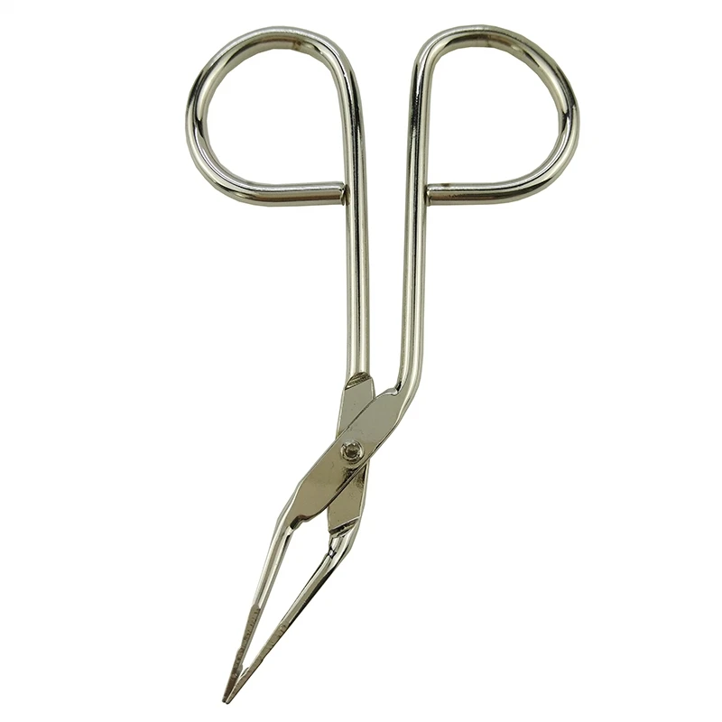 Falsche Wimpern Clip Schere Augenbraue Pinzette Clip Edelstahl Flache Spitze Make-Up Werkzeuge Haarentferner Gesichts Schönheit Werkzeug Verkauf